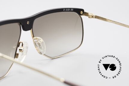 AVUS 2-110 Extraordinary 80's Sunglasses, NO RETRO shades, but true vintage! (incl. Versace case), Made for Men