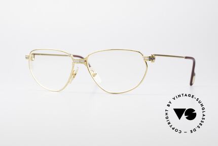 Cartier Panthere Windsor - M 90's Luxury Frame, vintage Cartier Panthère Windsor luxury eyeglass-frame, Made for Women