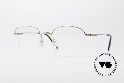 Cartier Colisee Round Luxury Platinum Frame, roundish Cartier vintage eyeglass-frame, size 49/18, Made for Men and Women