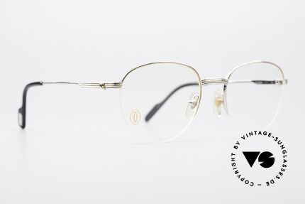 Cartier Colisee Round Luxury Platinum Frame, luxury Cartier half-frame, -lightweight and flexible, Made for Men and Women