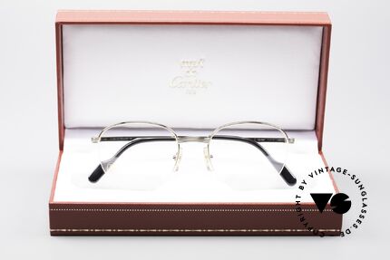 Cartier Colisee Round Luxury Platinum Frame, costly 'Platine Edition' (frame with platinum finish), Made for Men and Women