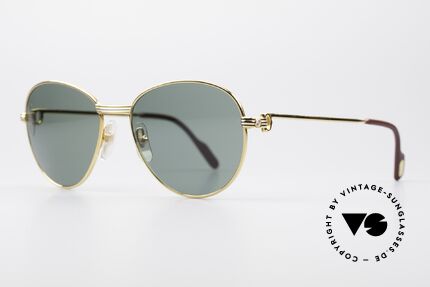 Cartier S Brillants 0,20 ct Vintage Diamond Sunglasses, with real DIAMONDS-decor on the temples (0,2 ct), Made for Women