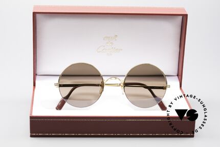 Cartier Mayfair - M Luxury Round Sunglasses, with original Cartier box, case and certificate, Made for Men and Women