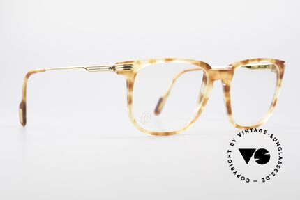Cartier Reflet 90's Luxury Eyeglass-Frame, noble coloring in 'Tigré roux' (Tiger red) and 22ct GP, Made for Men and Women