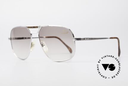 Jaguar 721 Rare Vintage Sunglasses, elegant frame design/coloring in root-wood & silver, Made for Men