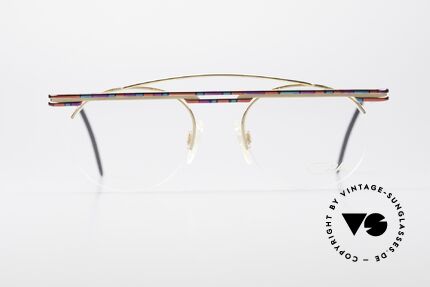 Cazal 748 True Vintage No Retro Glasses, great geometrical play (round & square, at the same time), Made for Men and Women
