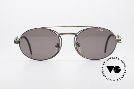 Cazal 965 Oval Steampunk Style Shades, frame is reminiscent of 'industrial/steampunk' design, Made for Men and Women