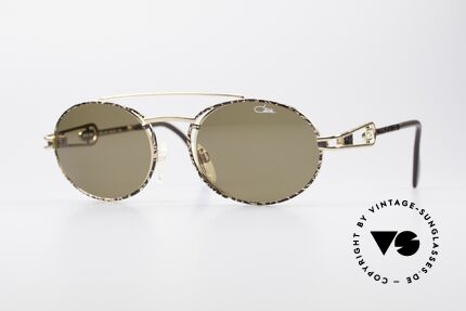 Cazal 965 90s Steampunk Oval Shades, very striking vintage sunglasses by CAZAL from 1996, Made for Men and Women