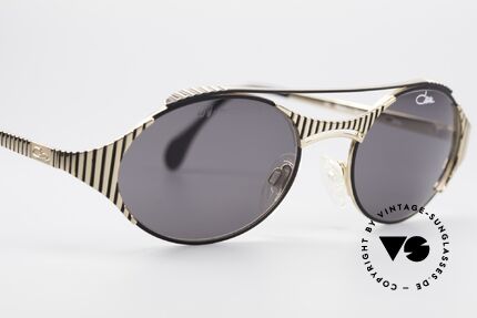 Cazal 978 Rare 90's Designer Sunglasses, with dark gray sun lenses (for 100% UV protection), Made for Men and Women