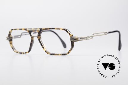 Cazal 651 Rare 90's Vintage Eyeglasses, brushed metal parts on arms and front; 1. class quality, Made for Men