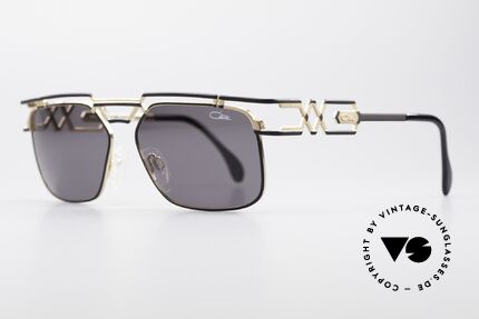 Cazal 973 90's Sunglasses Ladies Gents, elegant and interesting coloring / pattern (black - gold), Made for Men and Women