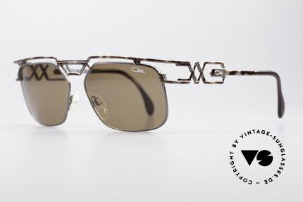 Cazal 973 High-End Designer Sunglasses, elegant & interesting coloring / pattern (antique metal), Made for Men and Women