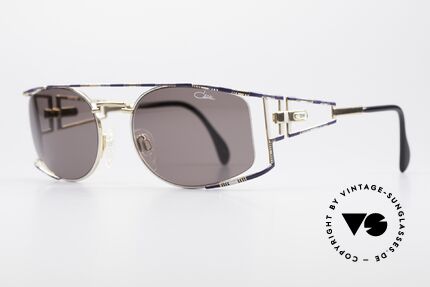 Cazal 967 Vintage Designer Sunglasses, complex and handcrafted finish (tricolored frame), Made for Men and Women