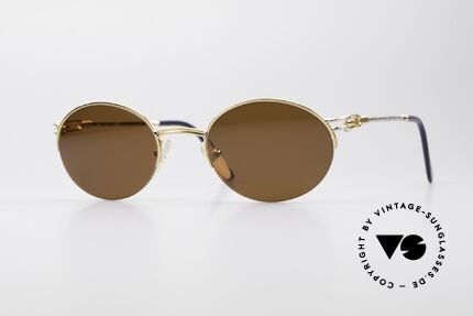 Fred Feroe Oval Luxury Sunglasses, rare vintage sunglasses by Fred, Paris from the 1980s, Made for Men and Women