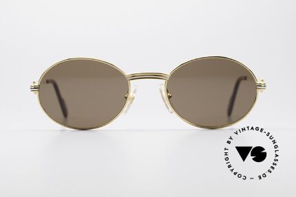 Cartier Saint Honore Luxury Sunglasses Oval, precious and timeless design, in M size 51°20, 135, Made for Men and Women