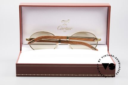Cartier Giverny Oval Wood Sunglasses, UNWORN with full original packing (collector's item), Made for Men and Women