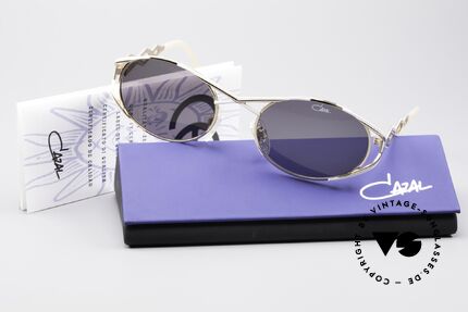 Cazal 977 90's Designer Shades Women, original gray Cazal sun lenses for 100% UV protection, Made for Women