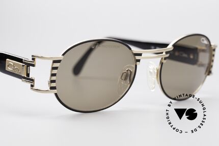 Cazal 976 90's Vintage Sunglasses Oval, great combination of materials, colors and design, Made for Men and Women