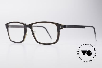 Lindberg 1802 Horn Genuine Horn Titanium Frame, simply timeless, stylish & innovative: grade 'vintage', Made for Men
