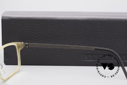 Lindberg 1816 Horn Buffalo Horn Titanium Frame, Size: medium, Made for Men