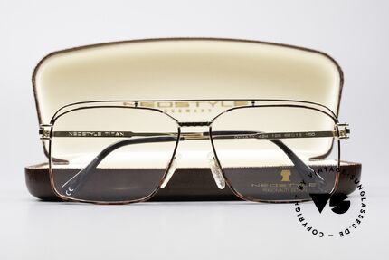 Neostyle Dynasty 424 - XL 80's Titanium Men's Frame, NO RETRO glasses, just a stylish old ORIGINAL, Made for Men
