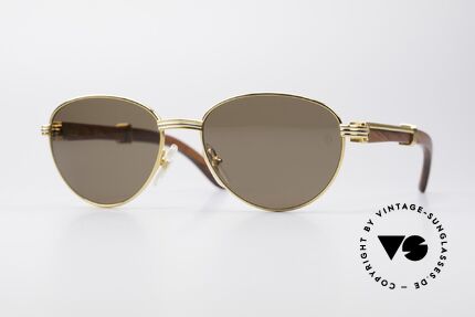 Cartier Auteuil Precious Wood Sunglasses, precious wood CARTIER vintage sunglasses from 1997, Made for Men and Women