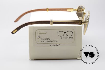 Authentic cartier wood glasses sales