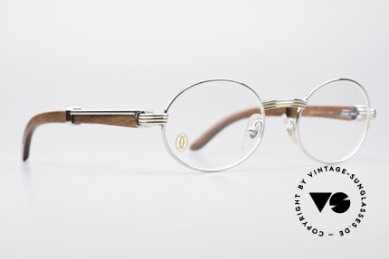 Cartier Giverny Oval Wood Platinum Frame, model of the legendary 'PRECIOUS WOOD' collection, Made for Men and Women