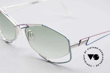Neostyle Jet 223 Vintage Sunglasses Women, terrific coloring (blue, green, pink and silver), Made for Women