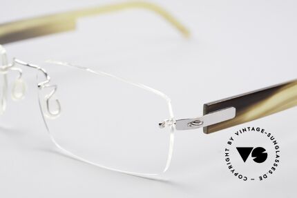 Lindberg T52 Horn Precious 18kt Solid White Gold, true rarity (pure natural material - handmade), vertu!, Made for Men