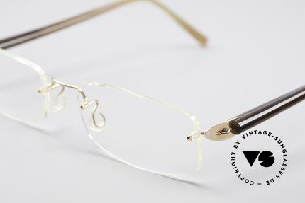 Lindberg T902 Horn Precious 18kt Solid Gold Frame, true rarity (pure natural material - handmade), vertu!, Made for Men and Women
