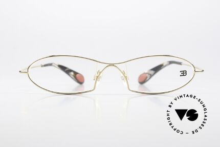 Bugatti 343 Odotype Men's Designer Vintage Frame, original BUGATTI high-tech eyeglass-frame, Made for Men