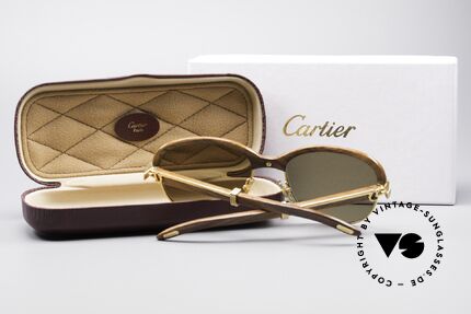 Sunglasses Cartier Malmaison Bubinga Precious Wood Frame