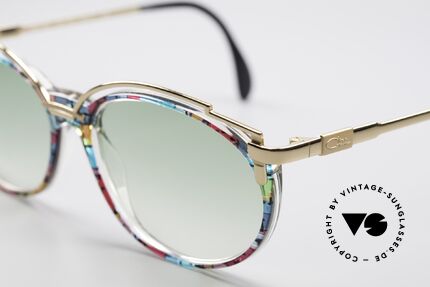 Cazal 358 No Retro True Vintage Shades, CAZAL called the pattern: petrol-ruby multicolor / gold, Made for Women