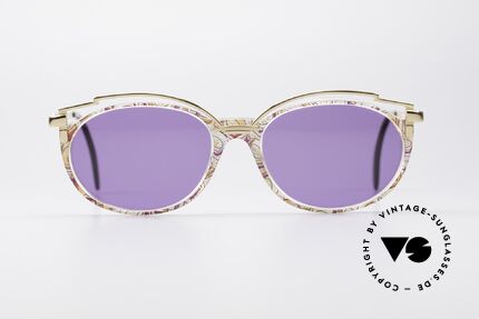 Cazal 358 Rare 90's Vintage Sunglasses, delightful metal ornamentation above the plastic frame, Made for Women
