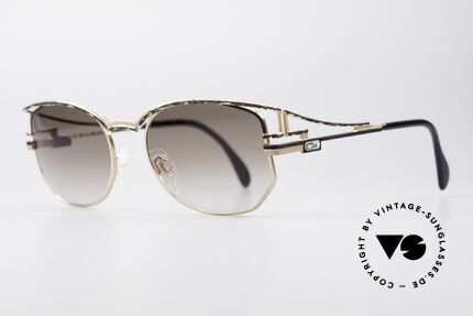 Cazal 289 Vintage 90's No Retro Shades, fancy but subtle frame paintwork (gold-black pattern), Made for Women