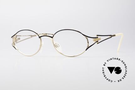 Cazal 285 Oval Round Vintage Glasses, filigree eyeglass-frame by CaZal (Cari Zalloni), Made for Women