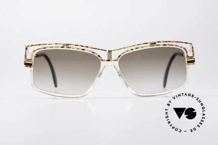 Cazal 365 Old School No Retro Sunglasses, interesting combination of colors, form & materials, Made for Men and Women