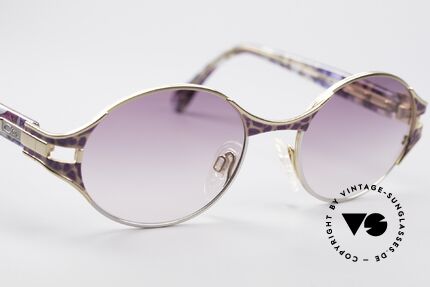 Cazal 281 Oval 90's Vintage Sunglasses, the frame is made for optical lenses or sun lenses, Made for Women