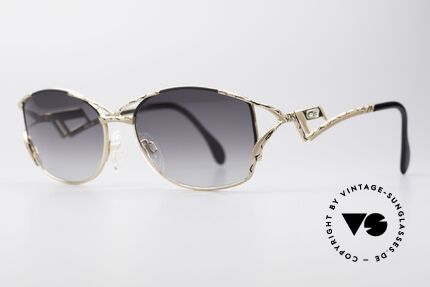 Cazal 284 Luxury Vintage Sunglasses 90's, fancy temples and overall very noble frame finish, Made for Women