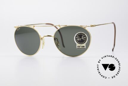 Ray Ban Deco Metals Round B&L USA Round Sunglasses, model from the Deco Metals Collection by RAY-BAN, Made for Men and Women