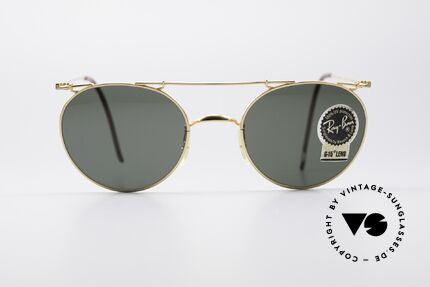Ray Ban Deco Metals Round B&L USA Round Sunglasses, vintage 1990's designer-sunglasses; made in U.S.A., Made for Men and Women