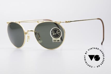 Ray Ban Deco Metals Round B&L USA Round Sunglasses, perfect fit & very pleasant to wear (1. class quality), Made for Men and Women