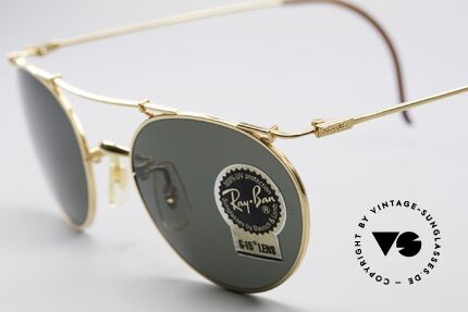 Ray Ban Deco Metals Round B&L USA Round Sunglasses, legendary B&L mineral lenses (100% UV protection), Made for Men and Women