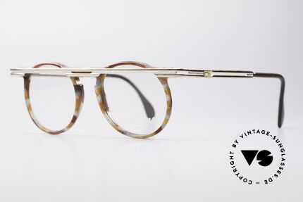 Cazal 648 90's Cari Zalloni Vintage Glasses, extroverted frame construction with unique coloring, Made for Men and Women