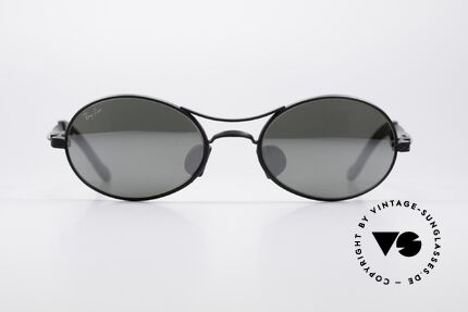 Ray Ban Orbs 9 Base Oval Silver Mirror B&L USA Shades, original vintage sunglasses from the late 1990's, USA, Made for Men