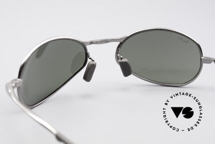 Ray Ban Orbs Oval Prophecy Silver Mirror B&L USA Shades, with silver-mirrored Bausch&Lomb B&L mineral lenses, Made for Men