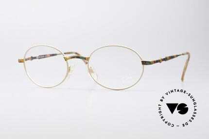 Cazal 1114 - Point 2 Round Vintage Eyeglasses, vintage glasses of the Cazal 'Point 2' series from 1999, Made for Men and Women