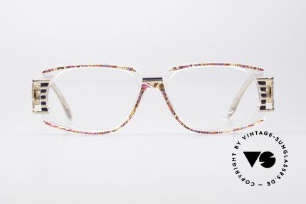 Cazal 372 Rare HipHop Vintage Eyeglasses, terrific / stunning color concept: raspberry-lilac patterned, Made for Men and Women