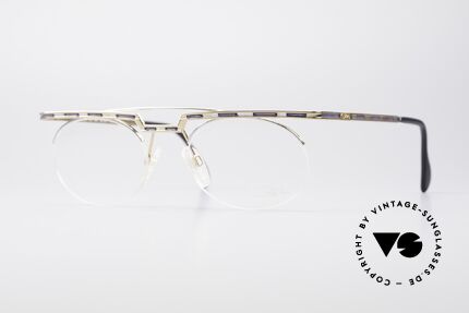 Cazal 758 Original 90s No Retro Glasses, interesting Cazal vintage eyeglasses-frame from 1997/98, Made for Men and Women